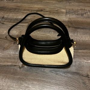 leather bamboo women’s purse